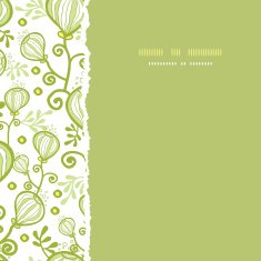 Underwater abstract plants square torn seamless pattern background