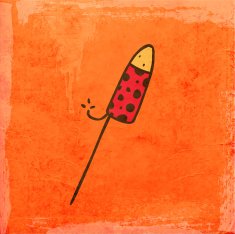Firework on Grunge Background N2