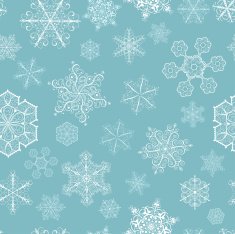 Christmas seamless pattern with big and small snowflakes N7
