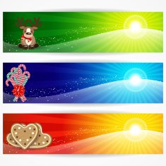 Abstract christmas banners N2