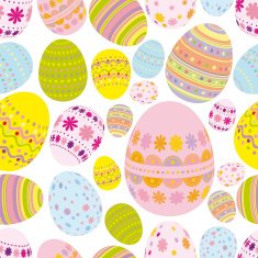 Seamless easter eggs background N2