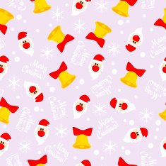 Christmas Pattern - Santas & Bells
