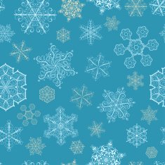 Christmas seamless pattern with big and small snowflakes N8