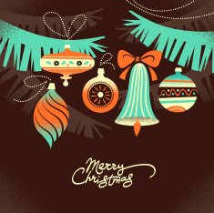 Vintage Christmas Background N21