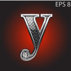 Vector silver figure N70