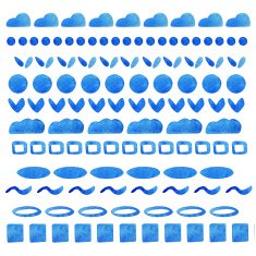 Watercolor set patterns
