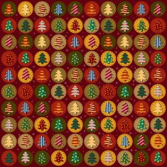 Seamless pattern with Christmas trees N33