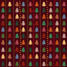 Seamless pattern with Christmas trees N34