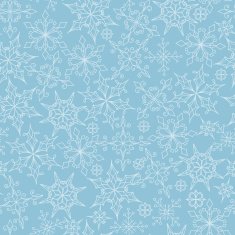 Vector Seamless Pattern with Snowflakes N3