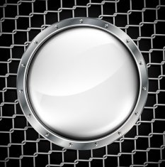 Metal banner with huge space for information