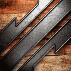 metal and wood background N513