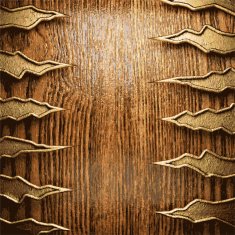 golden and wood background N161