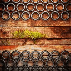 metal and wood background N516
