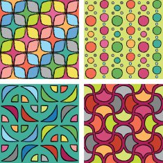 Geometric seamless pattern sketches N2