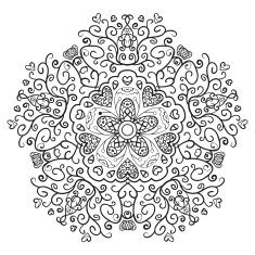 Vintage antique ornament background Black and white colors N2