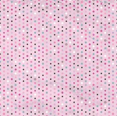 Vintage polka dot seamless pink pattern