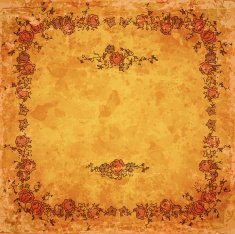 Vintage frame on old paper sheet N4