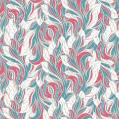 turquoise and pink leaves N2