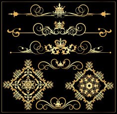 Decorative Elements Old Style - set 9