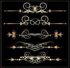 Decorative Elements Old Style - set 20