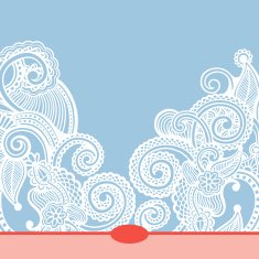 ornate floral pattern N42