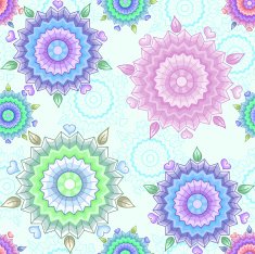 Seamless pattern with flowers N119