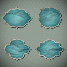 Crumpled paper frames N7