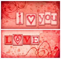Pink backgrounds with love message N2
