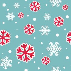Abstract Christmas seamless background with snowflakes N5
