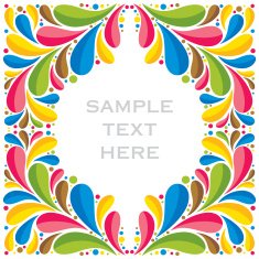 creative colorful fauna or flora design