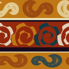 Colored seamless texture Indian