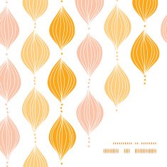 Vector abstract golden ogee frame corner pattern background