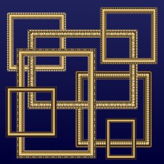 frames for photos and pictures of golden color N2