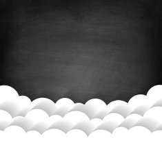 Clouds on Blackboard - Chalkboard empty N2