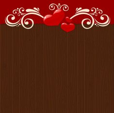 Wooden valentines background