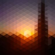 Sunset - Abstract geometric background N2
