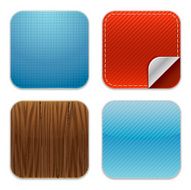 Textured Application Icons Set N3