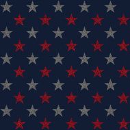 Seamless glitter star pattern on blue paper