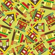 texture with houses