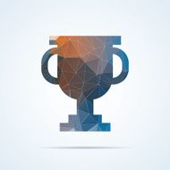 Geometric trophy icon