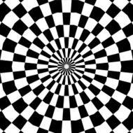 Abstract illusion Checkered Background Black and white N2