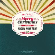 Retro Christmas Frame N4