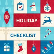 Holiday Checklist Background