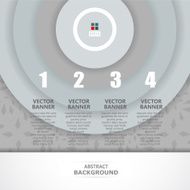 gray round style banner background