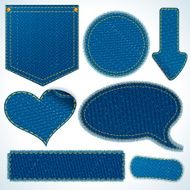 Vector Jeans Elements