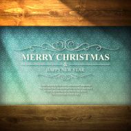 Vintage Christmas card - Merry N2