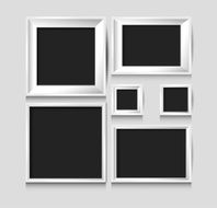 blank picture frame template set N5
