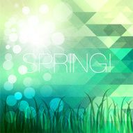 Shiny bright spring background