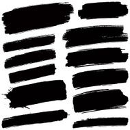 Black brush strokes N24