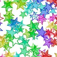 many multicolored stars background with neon shining